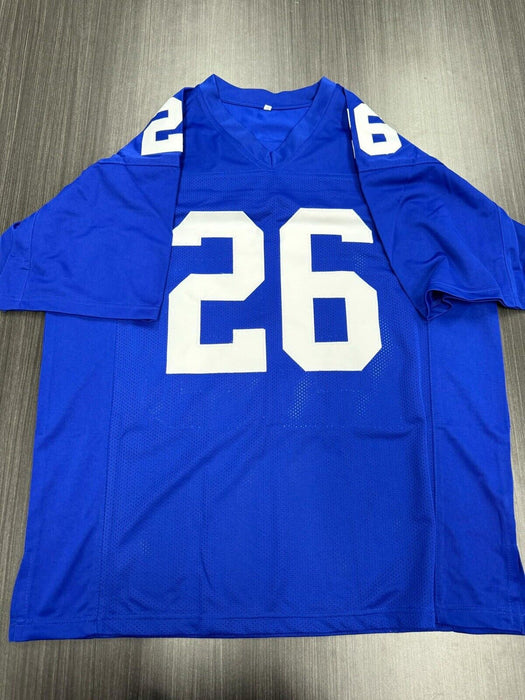 Saquon Barkley Signed New York Giants Custom Jersey Beckett COA