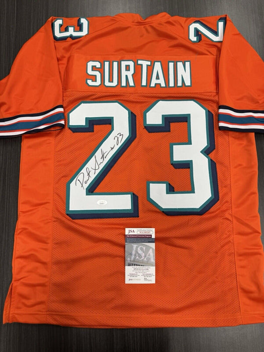 Patrick Surtain Signed Miami Dolphins Custom Jersey JSA COA