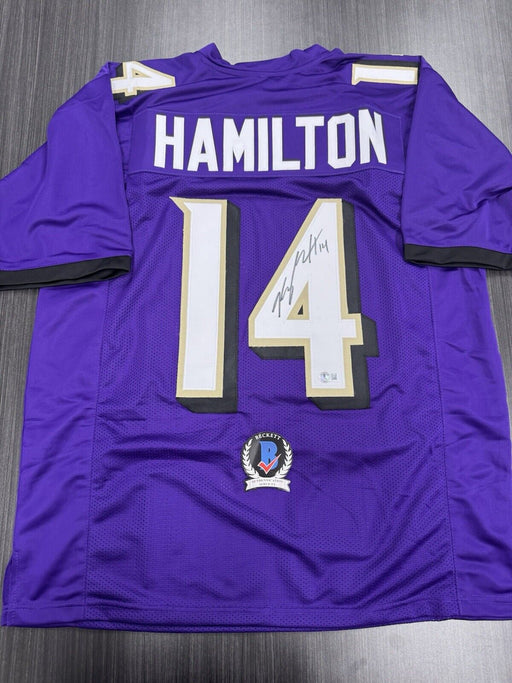 Kyle Hamilton Signed Baltimore Ravens Custom Jersey Beckett COA