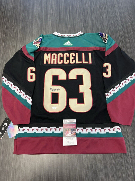 Matias Maccelli Signed Arizona Coyotes Jersey JSA COA