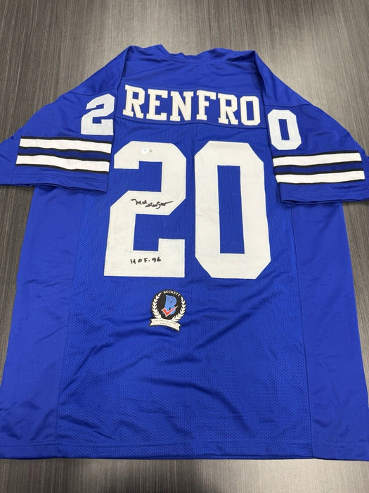 Mel Renfro Signed Dallas Cowboys Custom Jersey Beckett COA