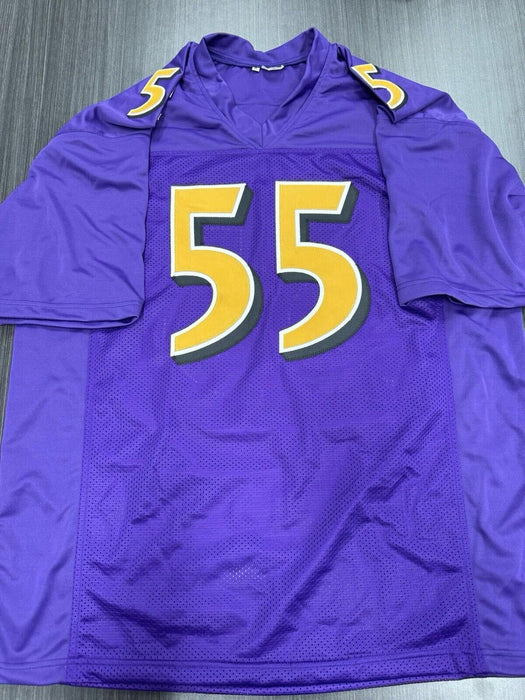 Terrell Suggs Signed Baltimore Ravens Custom Jersey JSA COA