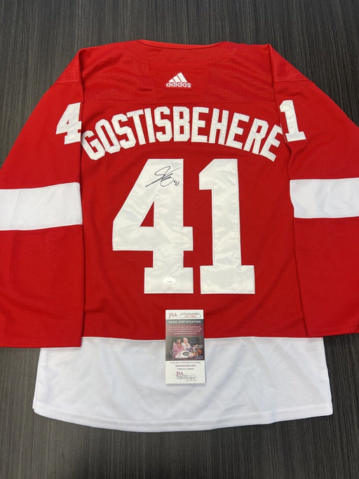 Shayne Ghostisbehere Signed Detroit Red Wings Jersey JSA COA