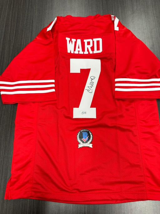 Charvarius ward Signed San Francisco 49ers Custom Jersey Beckett COA