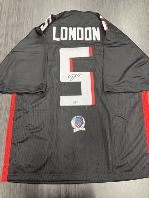 Drake London Signed Atlanta Falcons Custom Jersey Beckett COA
