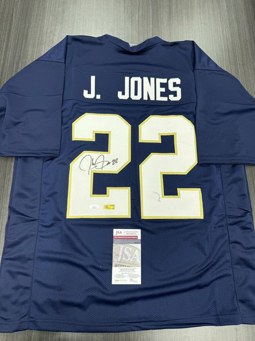 Julius jones Signed Notre Dame Fighting Irish Custom Jersey JSA COA