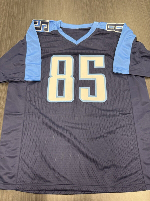 Derrick Mason Signed Tennessee Titans Custom Jersey JSA COA