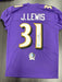 Jamal Lewis Signed Baltimore Ravens Custom Jersey Beckett COA