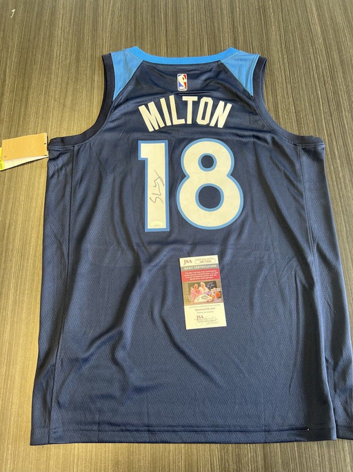 Shake Milton  Signed Minnesota Timberwolves Jersey JSA COA