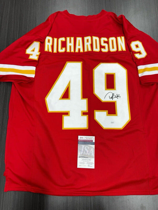 Tony Richardson Signed Kansas City Chiefs Custom Jersey JSA COA