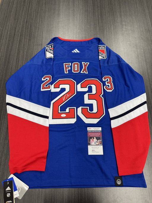 Adam Fox Signed New York Rangers Jersey JSA COA