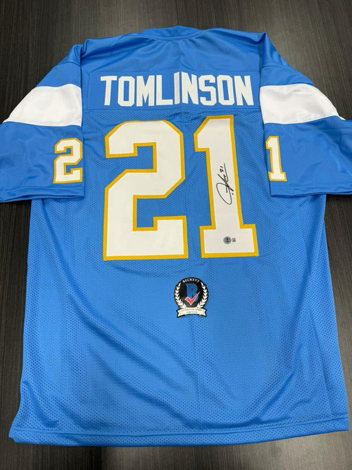 Ladainian Tomlinson Signed Los Angeles Chargers Custom Jersey Beckett COA