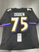 Jonathan Ogden Signed Baltimore Ravens Custom Jersey JSA COA