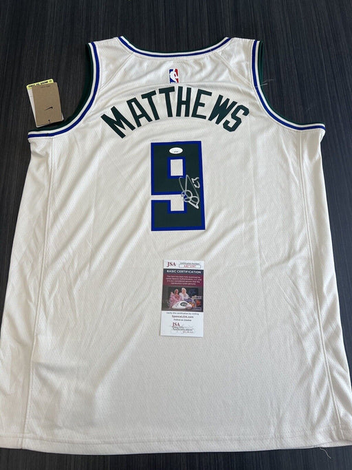 Wesley Matthews Signed Milwaukee Bucks Jersey JSA COA