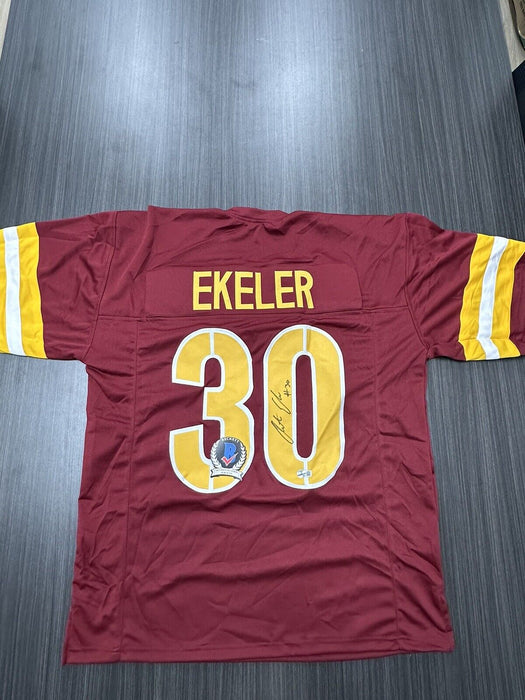 Austin Ekeler Signed Custom Washington Commanders Jersey Beckett COA