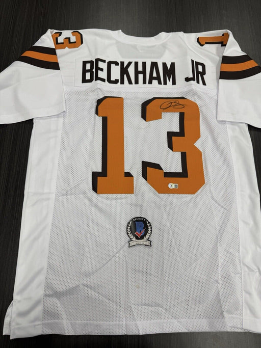 Odell Beckham Jr Signed Cleveland Browns Custom Jersey Beckett COA