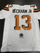 Odell Beckham Jr Signed Cleveland Browns Custom Jersey Beckett COA