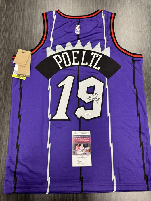 Jakob Poeltl Signed Toronto Raptors Jersey JSA COA