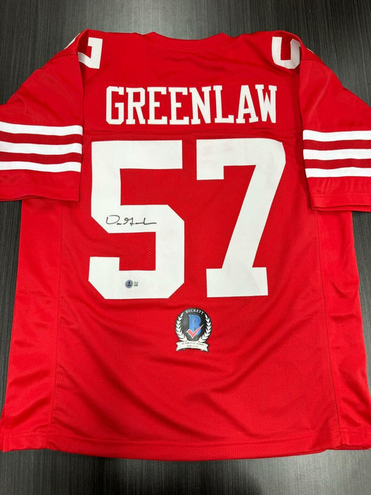 Dre Greenlaw Signed San Francisco 49ers Custom Jersey Beckett COA