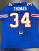 Thurman Thomas Signed Buffalo Bills Custom Jersey Beckett COA