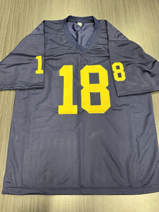 Colston Loveland Signed Michigan Wolverines Custom Jersey Beckett COA