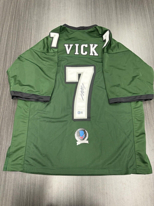 Michael Vick Signed Philadelphia Eagles Custom Jersey Beckett COA