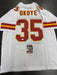 Christian Okoye Signed Kansas City Chiefs Custom Jersey JSA COA