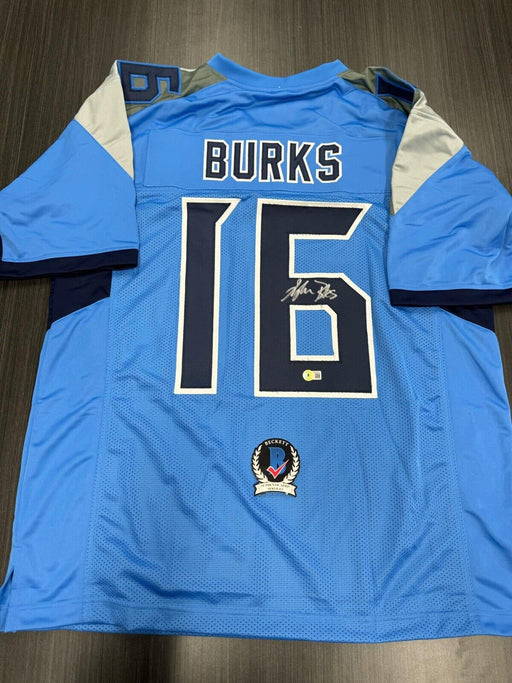 Treylon Burks Signed Tennessee Titans Custom Jersey Beckett COA