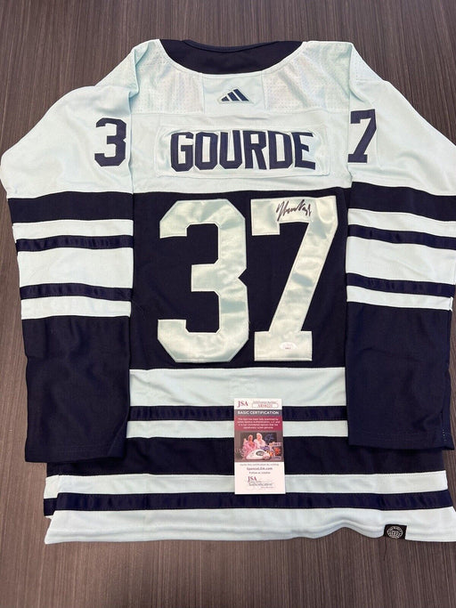 Yanni Gourde Signed Seattle Kraken Jersey JSA COA