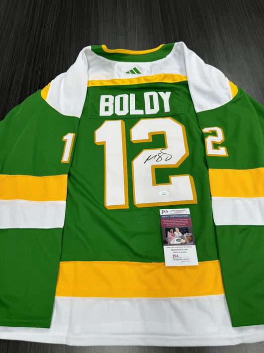 Matt Boldy Signed Minnesota Wild Jersey JSA COA