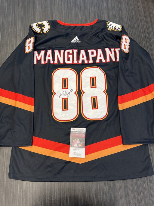 Andrew Mangiapane Signed Calgary Flames Jersey JSA COA