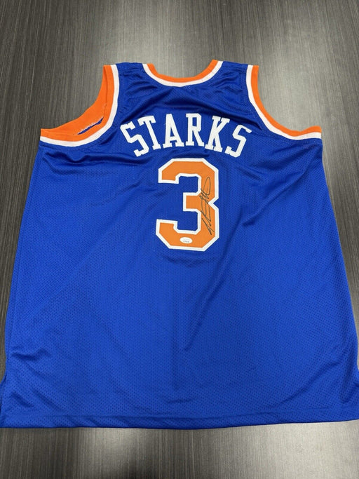 John Starks Signed New York Knicks Custom Jersey JSA COA