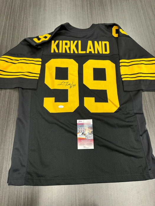 Levon Kirkland Signed Pittsburgh Steelers Custom Jersey JSA COA