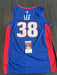 Saben Lee Signed Detroit Pistons Jersey JSA COA