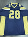 Marshall Faulk Signed St Louis Rams Custom Jersey JSA COA