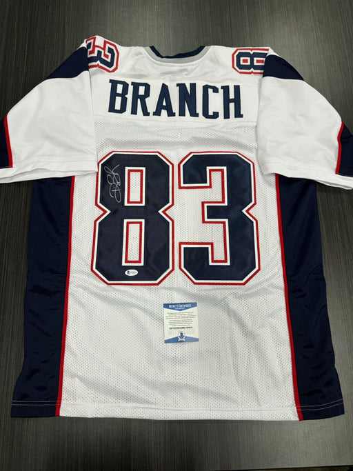 Deion branch Signed New England Patriots Custom Jersey PSA COA