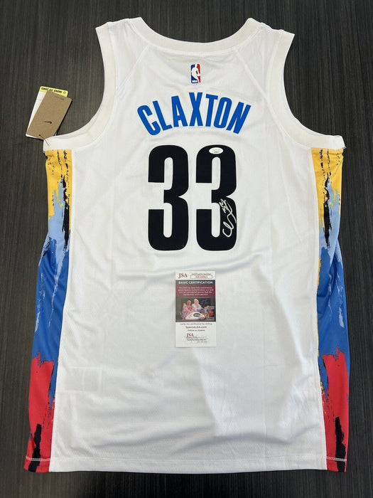 Nicholas Claxton Signed Brooklyn Nets Jersey JSA COA