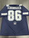 Luke Schoonmaker Signed Dallas Cowboys Custom Jersey Beckett COA 