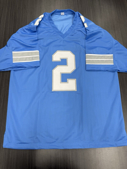 Hendon Hooker Signed Detroit Lions Custom Jersey Beckett COA
