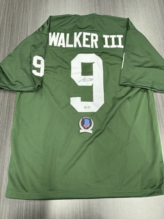 Kenneth Walker Signed Michigan State Spartans Custom Jersey Beckett COA