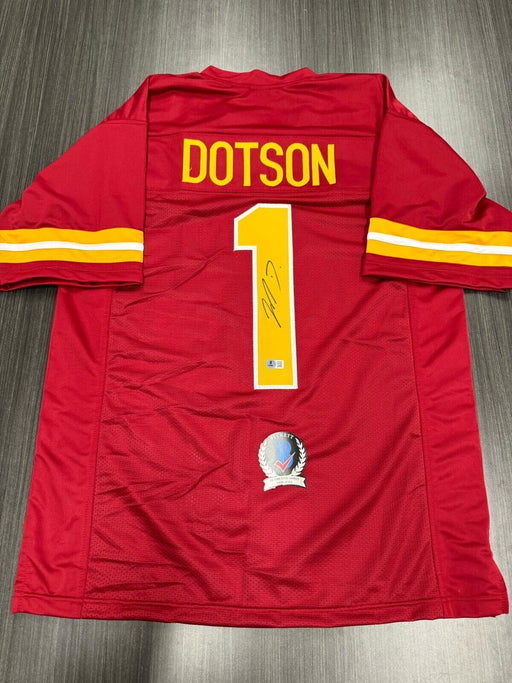 Jahan Dotson Signed Washington Redskins Custom Jersey Beckett COA