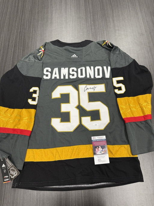 Ilya Samsonov Signed Las Vegas Golden Knights Jersey JSA COA
