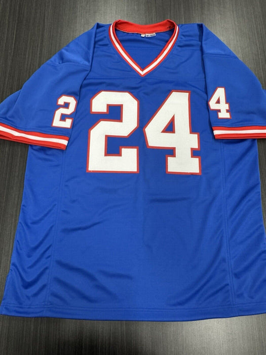 Otis Anderson Signed New York Giants Custom Jersey JSA COA
