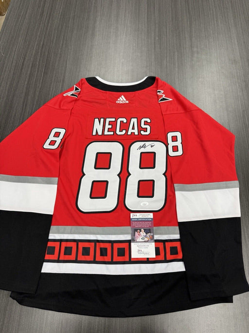 Martin Necas Signed Carolina Hurricanes Jersey JSA COA
