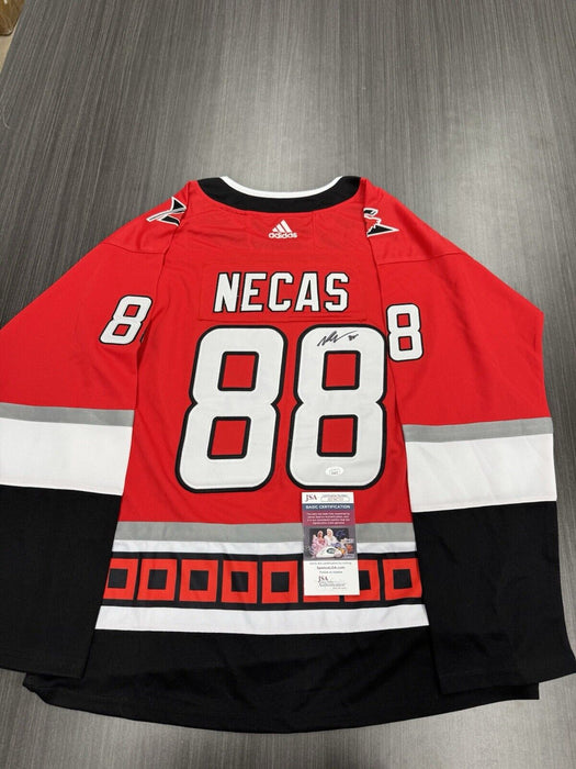 Martin Necas Signed Carolina Hurricanes Jersey JSA COA