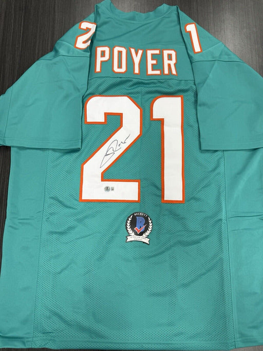 Jordan Poyer Signed Miami Dolphins Custom Jersey Beckett COA
