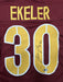 Austin Ekeler Signed Custom Washington Commanders Jersey Beckett COA