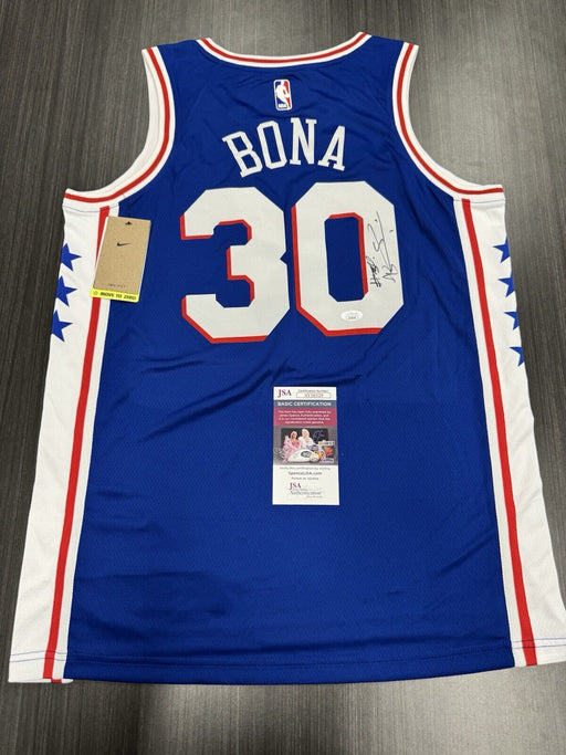 Adem Bona Signed Philadelphia 76ers Custom Jersey JSA COA