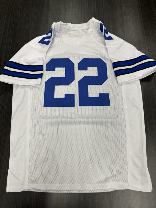 Emmitt Smith Signed Dallas Cowboys Custom Jersey Beckett COA
