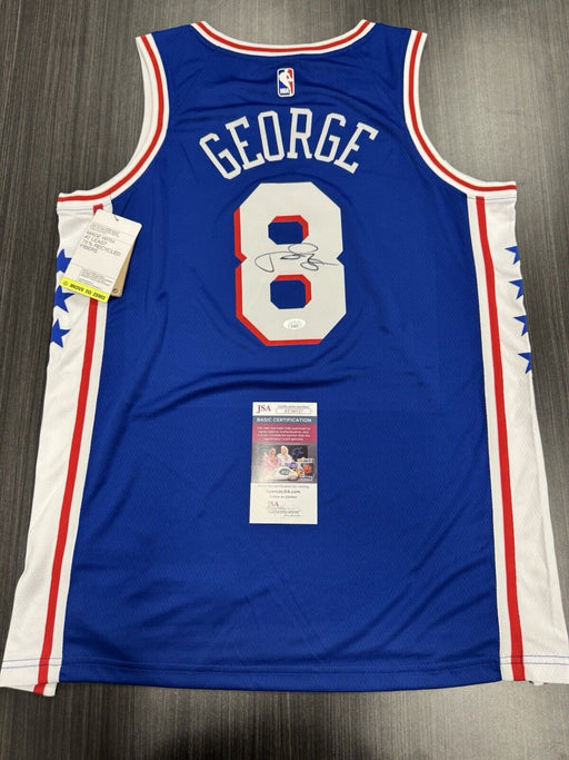 Paul George Signed Philadelphia 76ers Jersey JSA COA